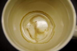 Peering into the cup